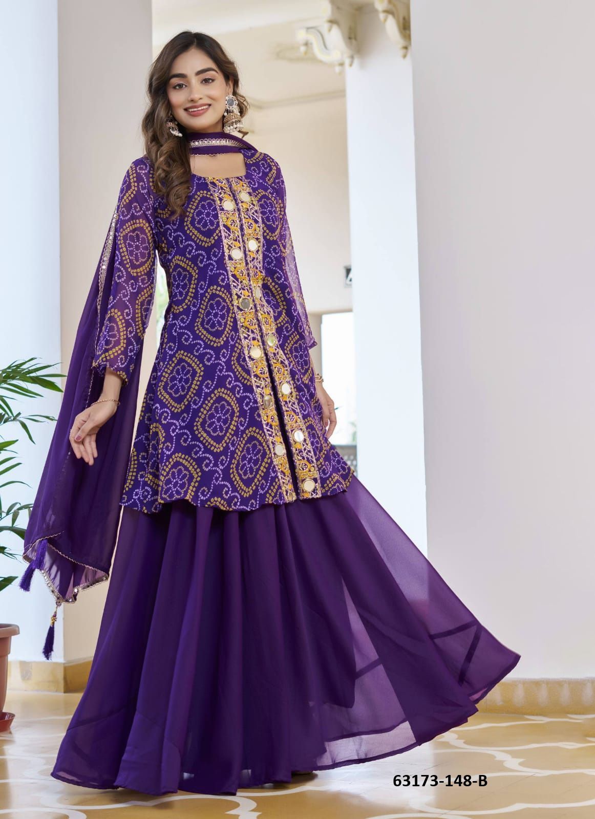 BANDHANI PRINT 148 - Catalog # 63173 (Set of 3 Readymade Salwar Suits) by Amdavadi Fashion BANDHANI PRINT 148 - Catalog # 63173 (Set of 3 Readymade Salwar Suits) by Amdavadi Fashion