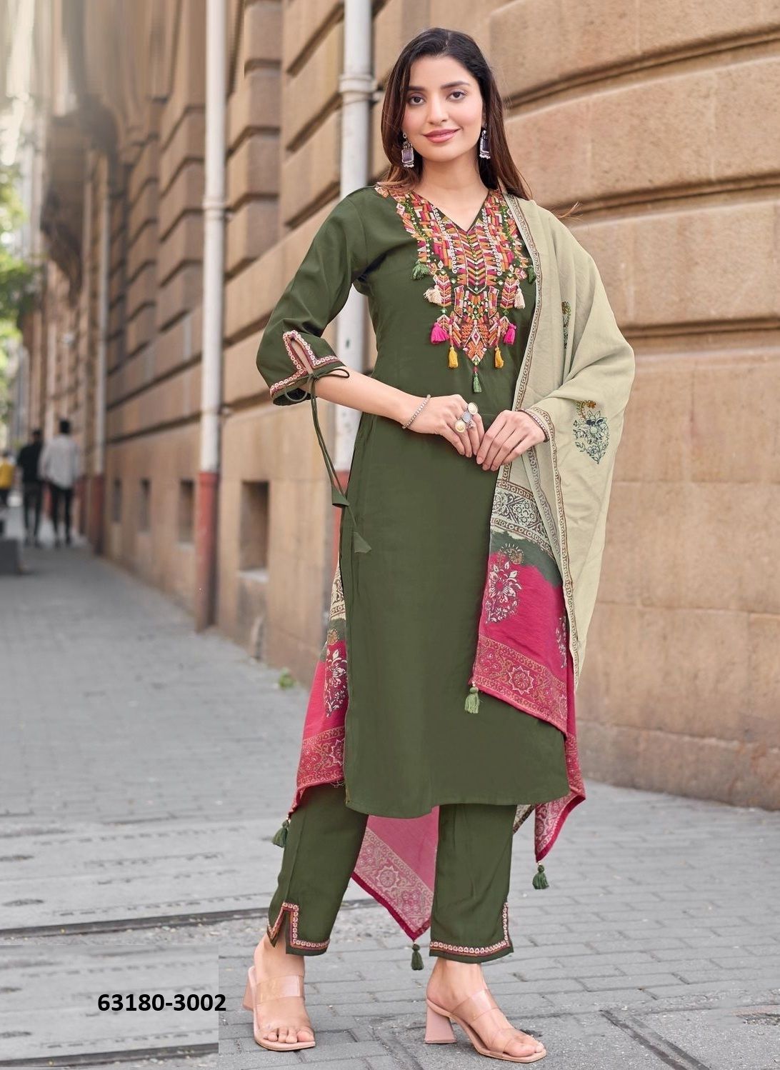 SHAGUN - Catalog # 63180 (Set of 4 Readymade Salwar Suits) by Kadlee Fashion