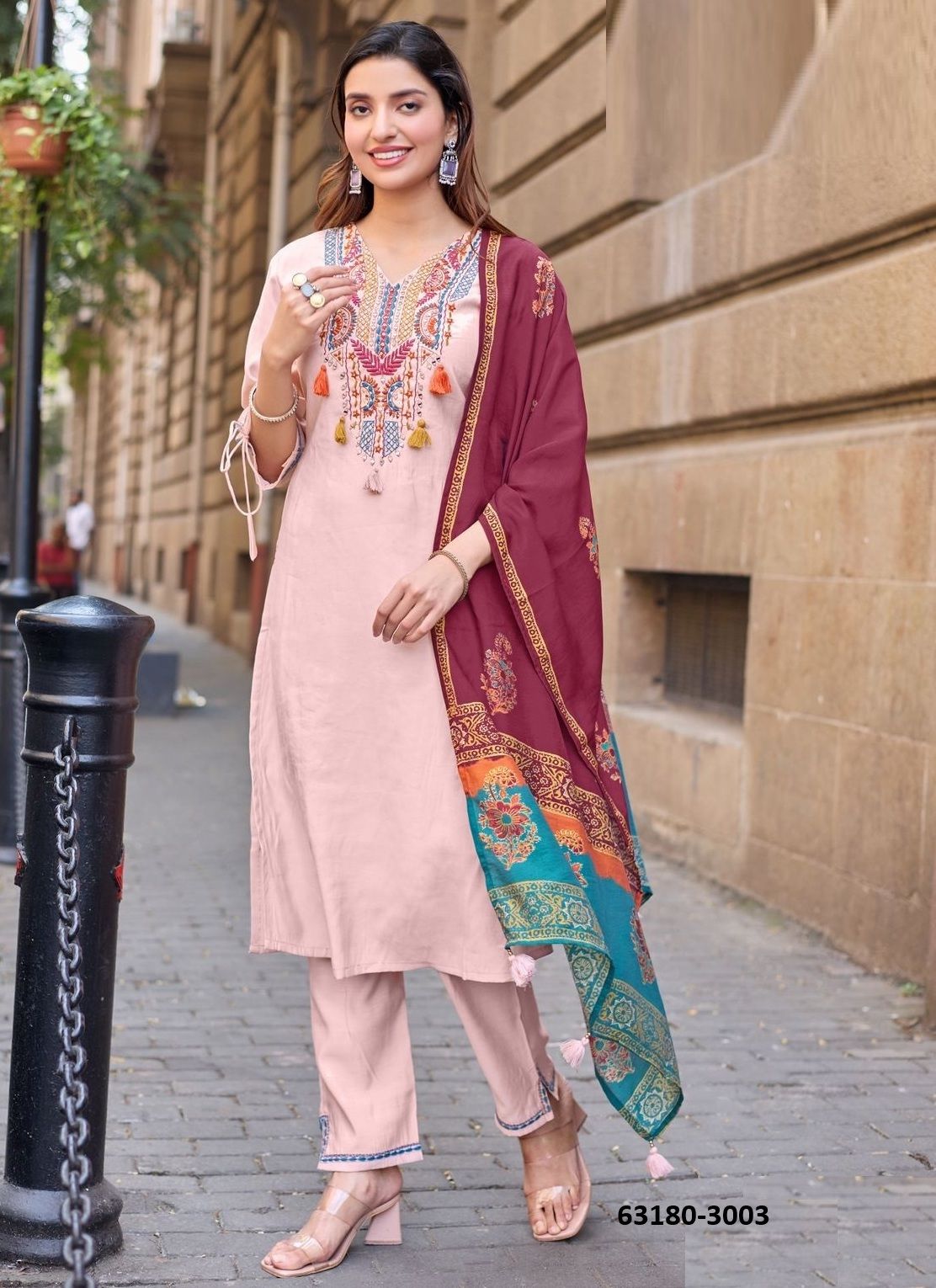 SHAGUN - Catalog # 63180 (Set of 4 Readymade Salwar Suits) by Kadlee Fashion