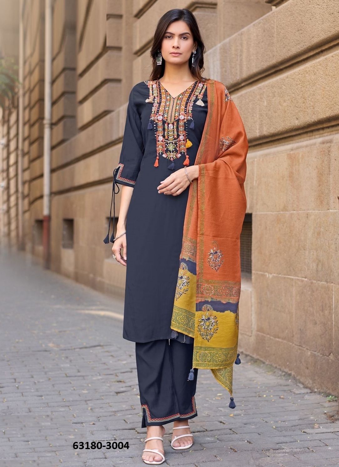 SHAGUN - Catalog # 63180 (Set of 4 Readymade Salwar Suits) by Kadlee Fashion