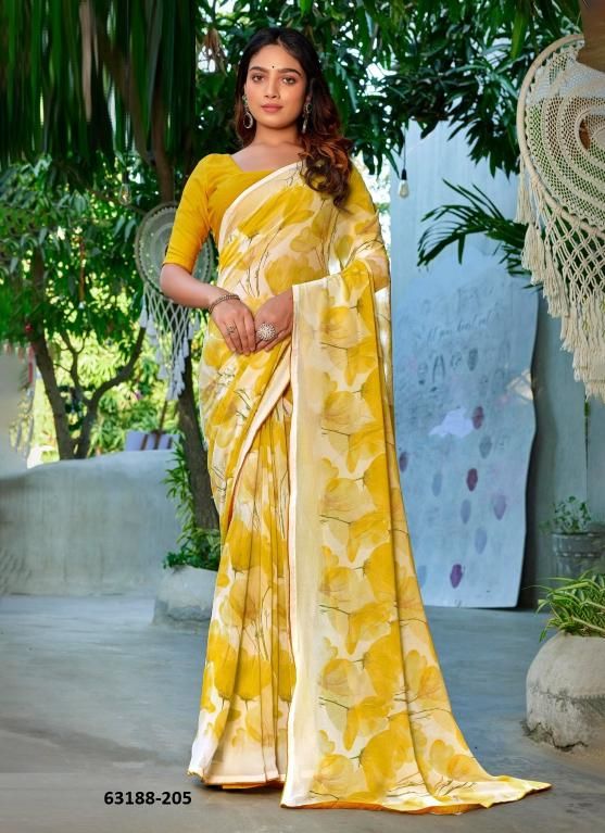 WHITE QUEEN 2 - Catalog # 63188 (Set of 8 Sarees) by Kashvi