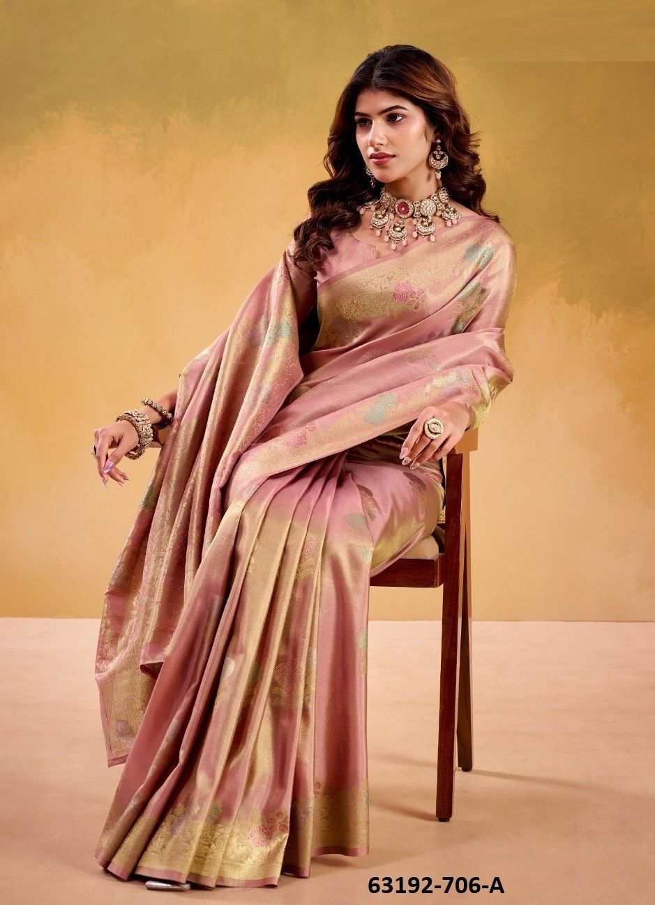 KORIAN SILK - Catalog # 63192 (Set of 5 Sarees) by Semad Styles KORIAN SILK - Catalog # 63192 (Set of 5 Sarees) by Semad Styles