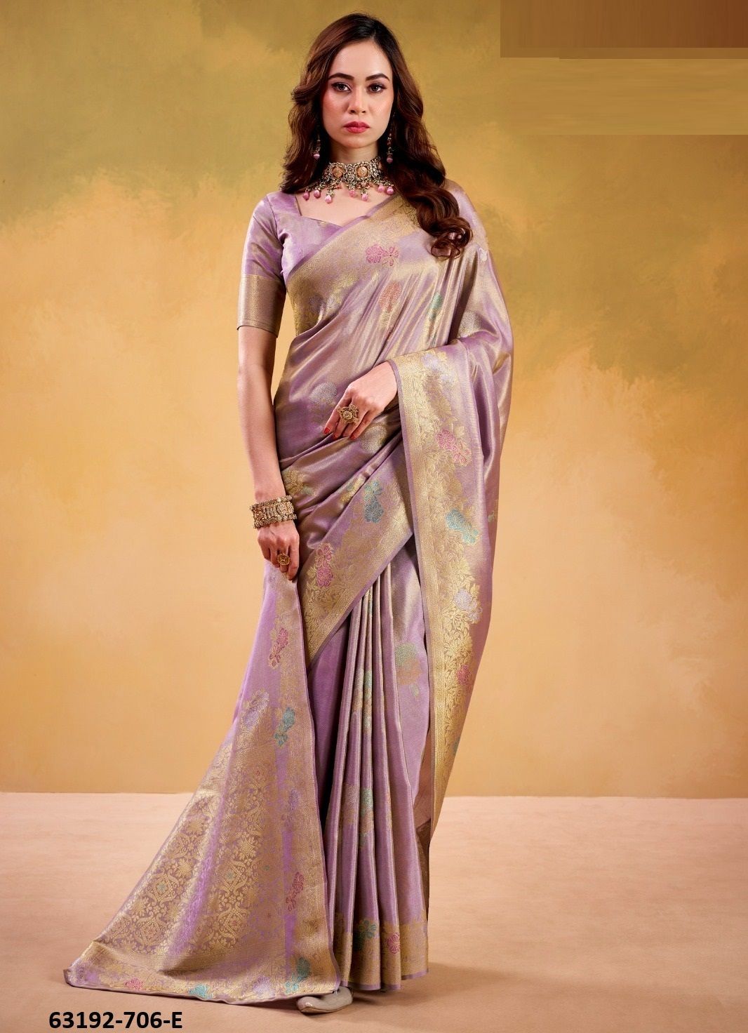 KORIAN SILK - Catalog # 63192 (Set of 5 Sarees) by Semad Styles KORIAN SILK - Catalog # 63192 (Set of 5 Sarees) by Semad Styles