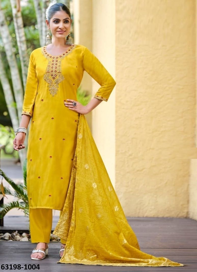HEER - Catalog # 63198 (Set of 6 Readymade Salwar Suits) by Ossm