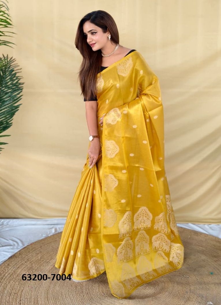 TISSUE SERIES 7001 - Catalog # 63200 (Set of 8 Sarees) by Semad Styles