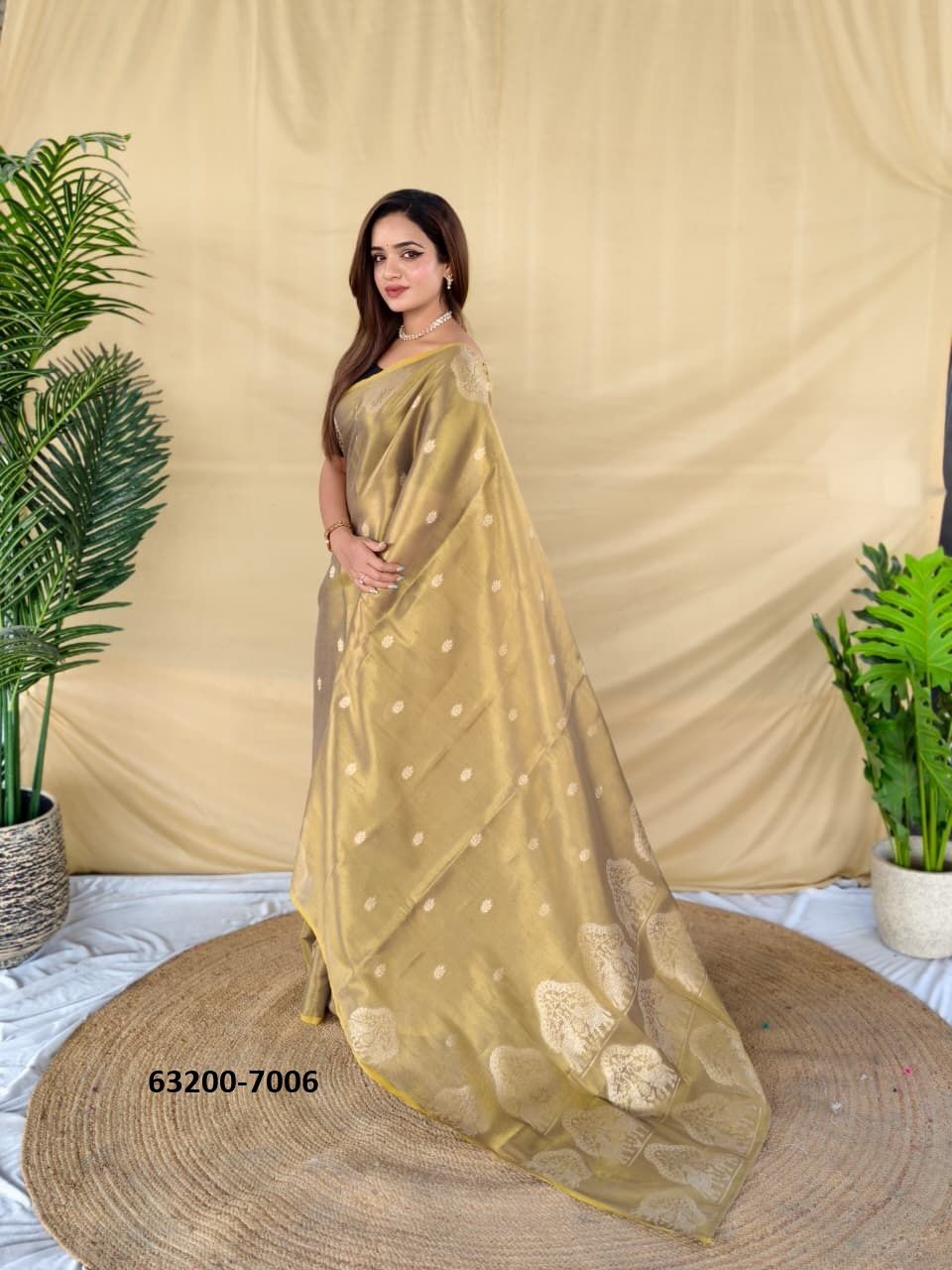 TISSUE SERIES 7001 - Catalog # 63200 (Set of 8 Sarees) by Semad Styles