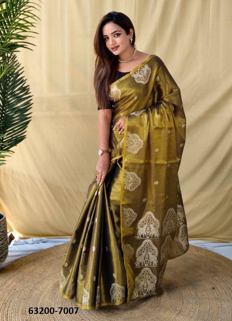 TISSUE SERIES 7001 - Catalog # 63200 (Set of 8 Sarees) by Semad Styles