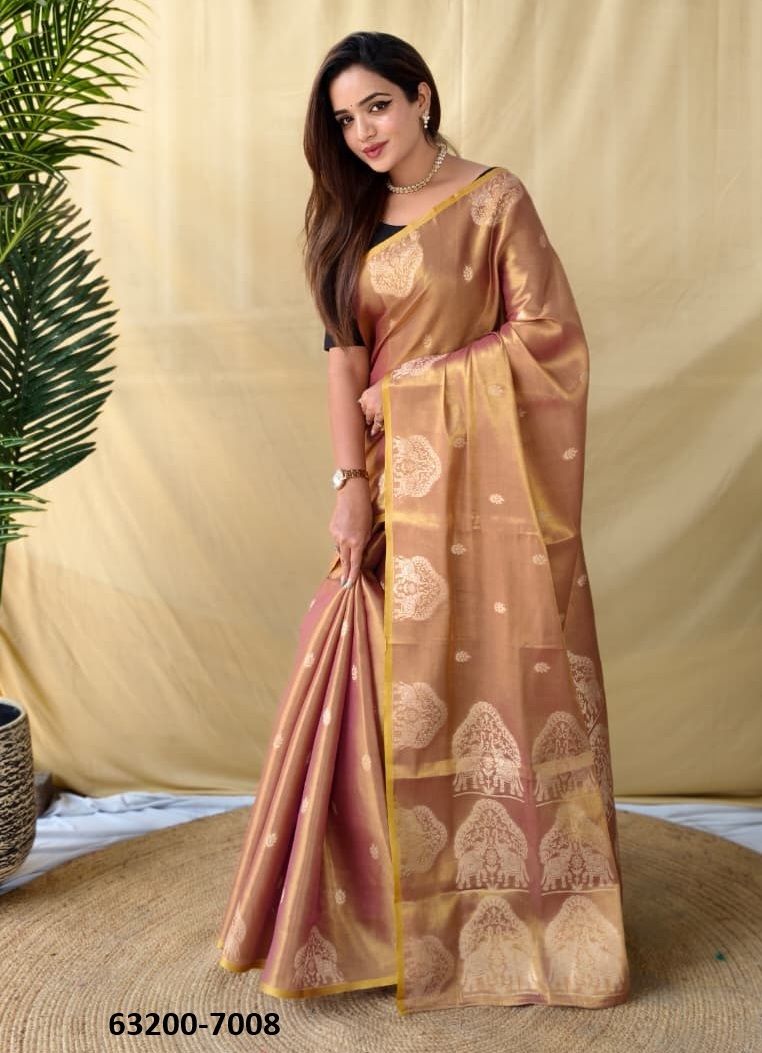 TISSUE SERIES 7001 - Catalog # 63200 (Set of 8 Sarees) by Semad Styles