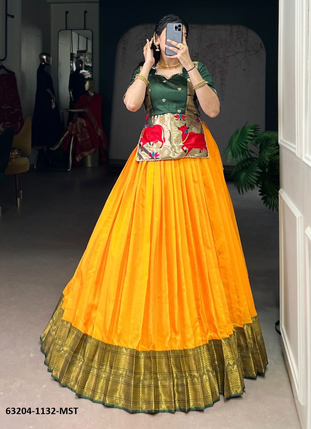 SERIES 1132 - Catalog # 63204 (Set of 3 Readymade Lehengas) by Raw Lemon SERIES 1132 - Catalog # 63204 (Set of 3 Readymade Lehengas) by Raw Lemon