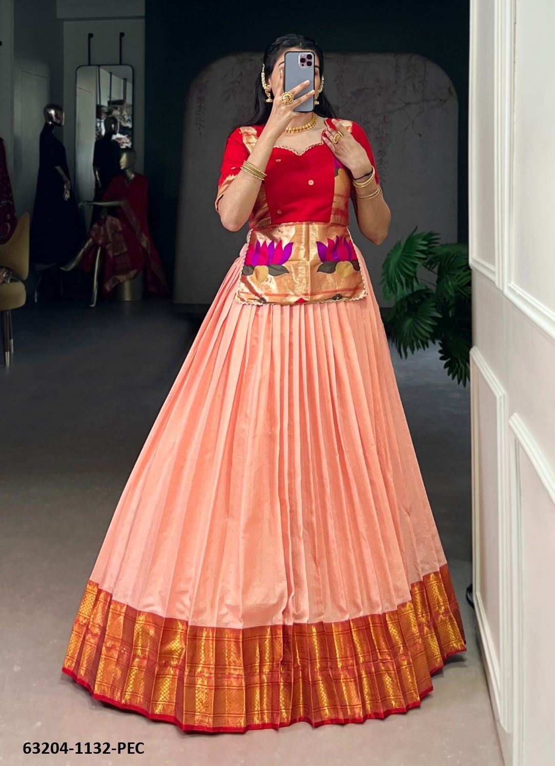 SERIES 1132 - Catalog # 63204 (Set of 3 Readymade Lehengas) by Raw Lemon SERIES 1132 - Catalog # 63204 (Set of 3 Readymade Lehengas) by Raw Lemon
