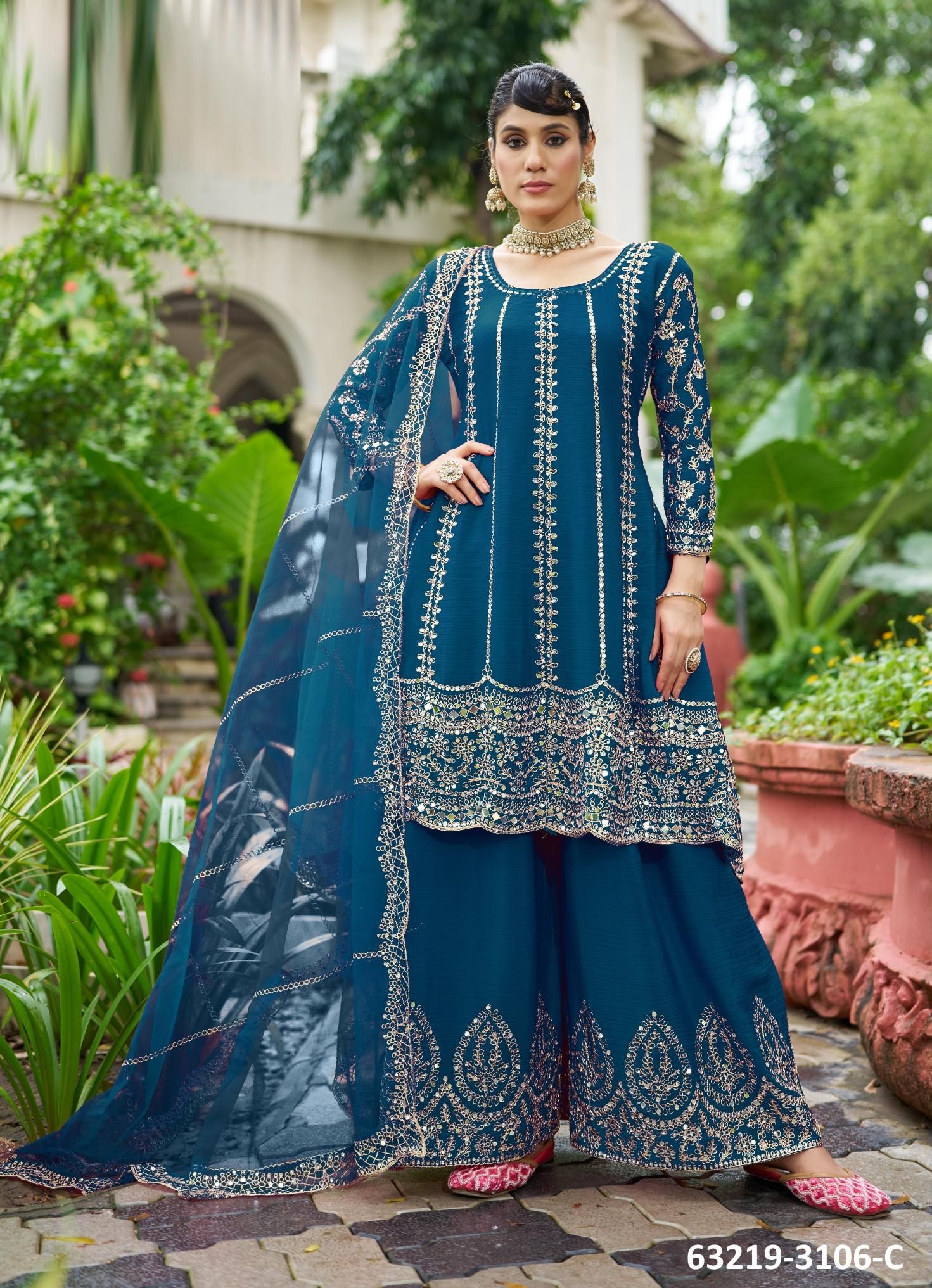 SAHIBA 1 - Catalog # 63219 (Set of 7 Readymade Salwar Suits) by Desi Muse SAHIBA 1 - Catalog # 63219 (Set of 7 Readymade Salwar Suits) by Desi Muse