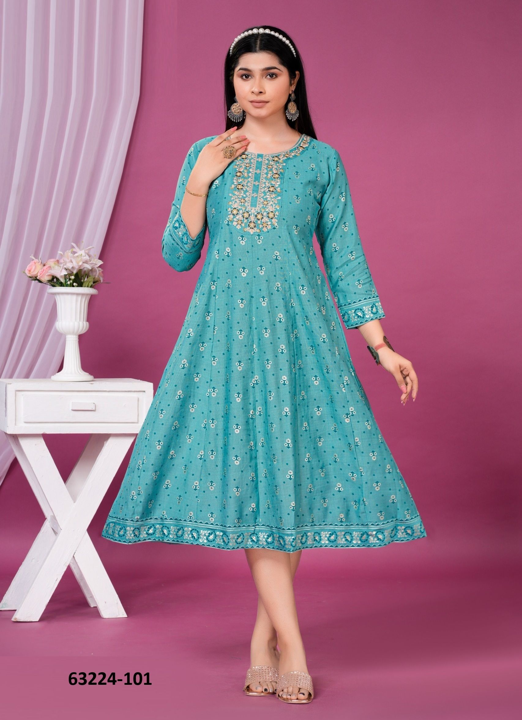 MUNCH - Catalog # 63224 (Set of 6 Readymade Women's Kurtis / Tops) by Dee Cee MUNCH - Catalog # 63224 (Set of 6 Readymade Women's Kurtis / Tops) by Dee Cee