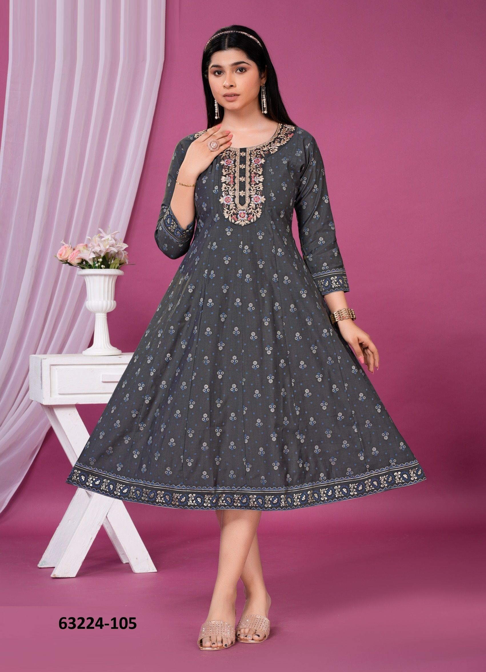 MUNCH - Catalog # 63224 (Set of 6 Readymade Women's Kurtis / Tops) by Dee Cee MUNCH - Catalog # 63224 (Set of 6 Readymade Women's Kurtis / Tops) by Dee Cee