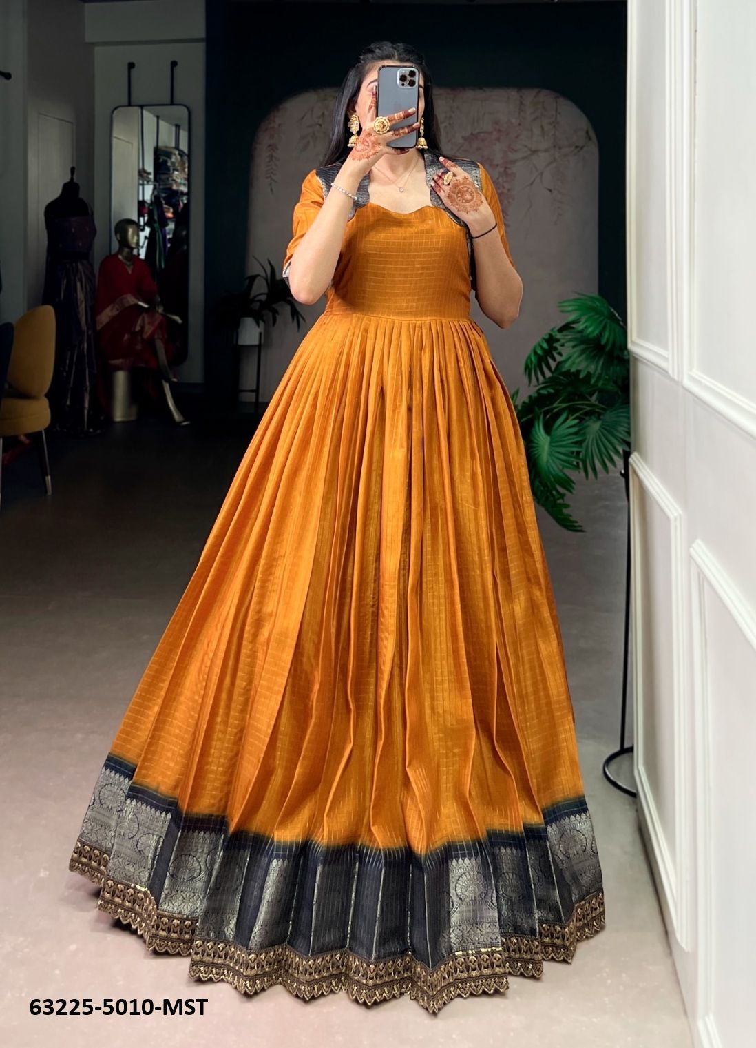 DOLA CHECK SERIES 5010 - Catalog # 63225 (Set of 4 Readymade Gowns) by Raw Lemon DOLA CHECK SERIES 5010 - Catalog # 63225 (Set of 4 Readymade Gowns) by Raw Lemon