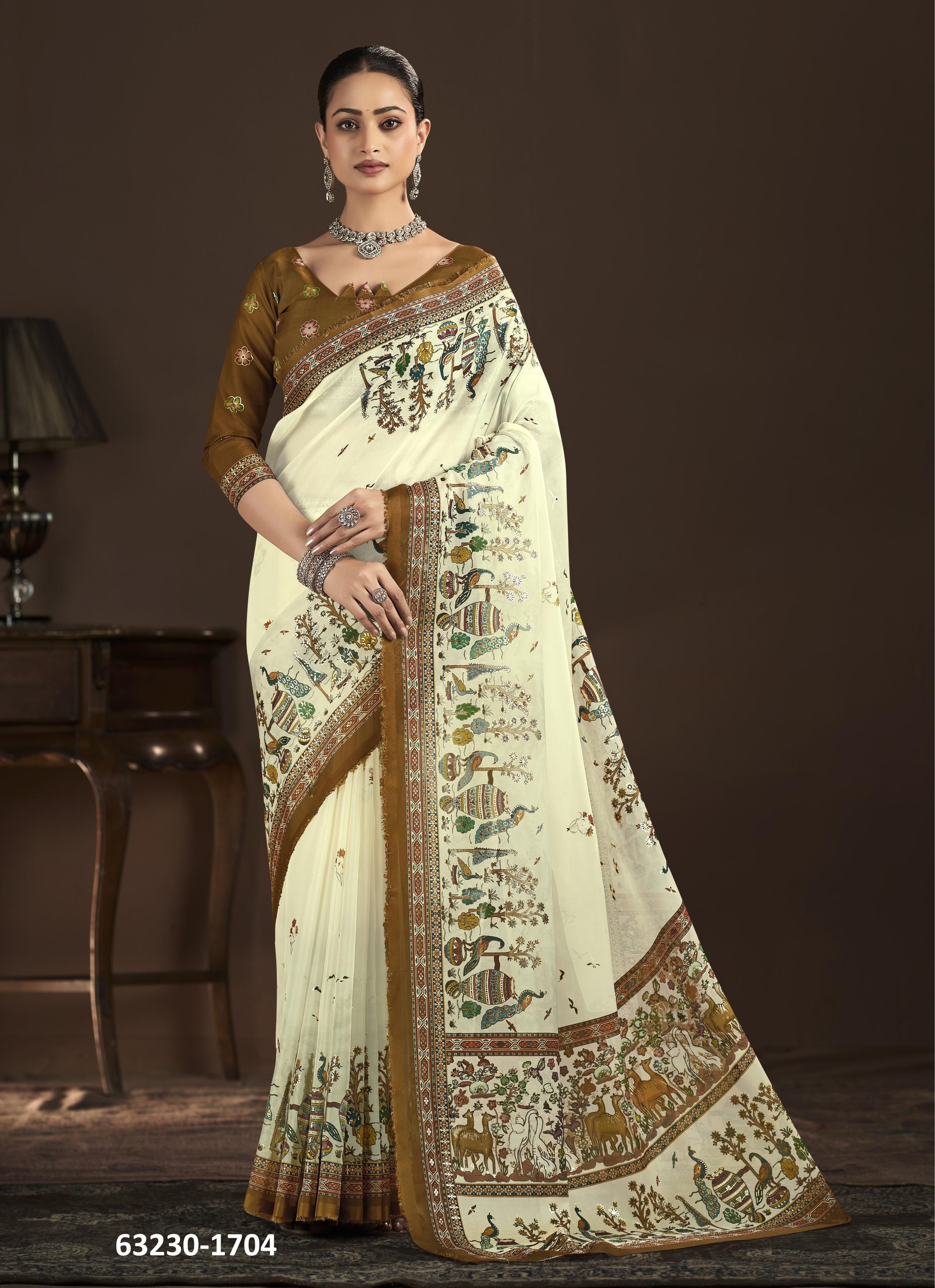 BLING - Catalog # 63230 (Set of 10 Sarees) by Semad Styles