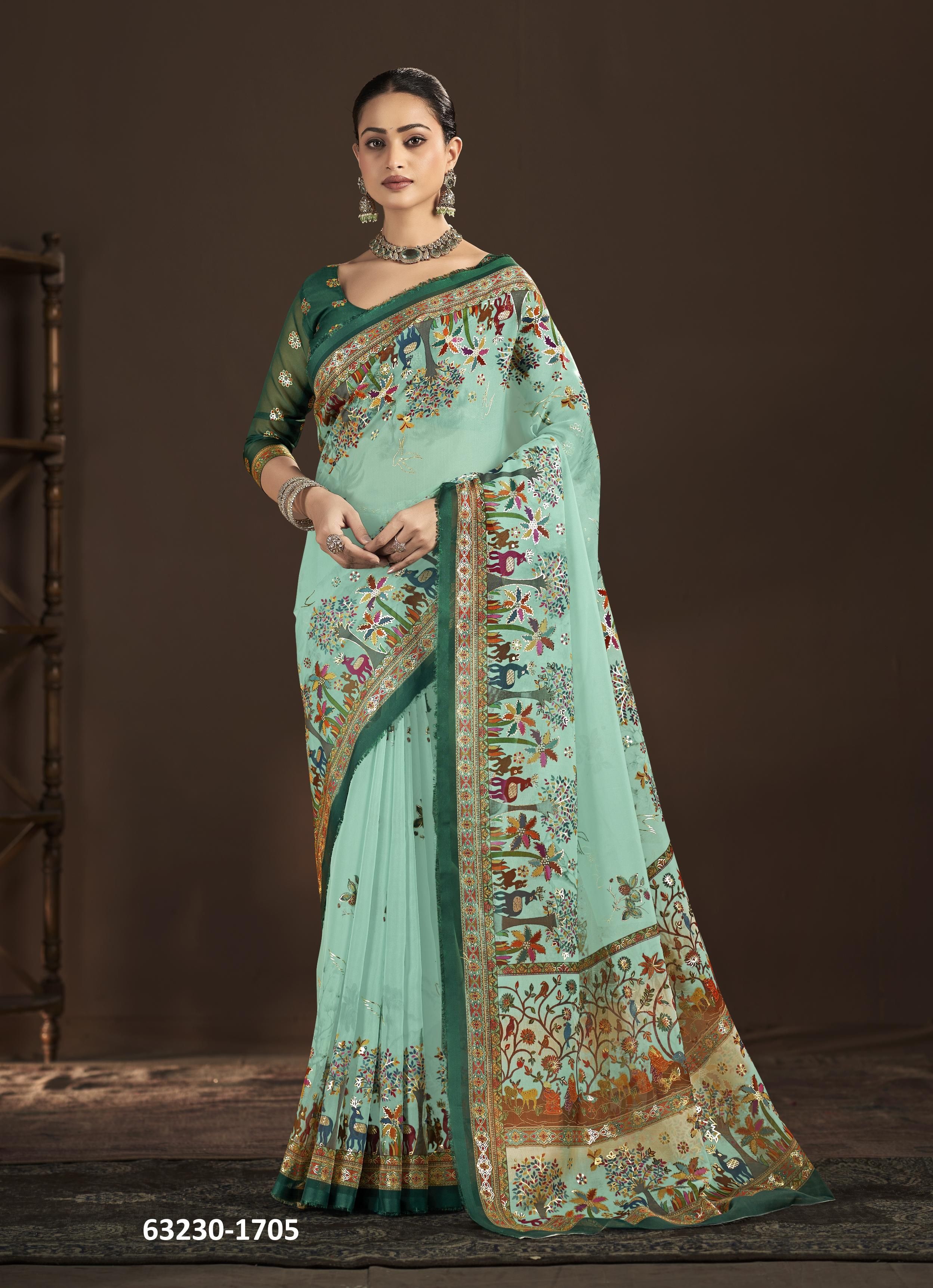 BLING - Catalog # 63230 (Set of 10 Sarees) by Semad Styles
