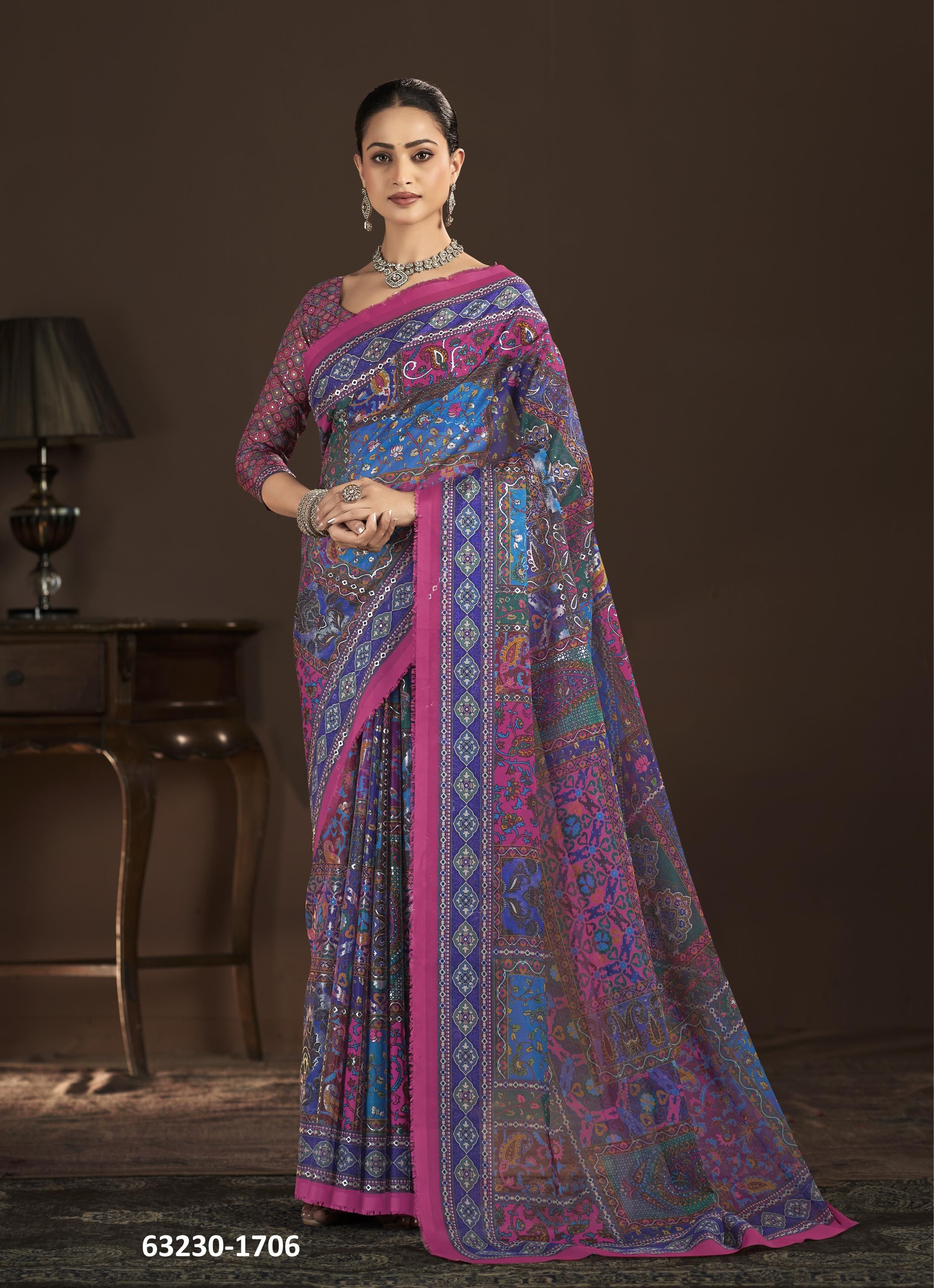 BLING - Catalog # 63230 (Set of 10 Sarees) by Semad Styles