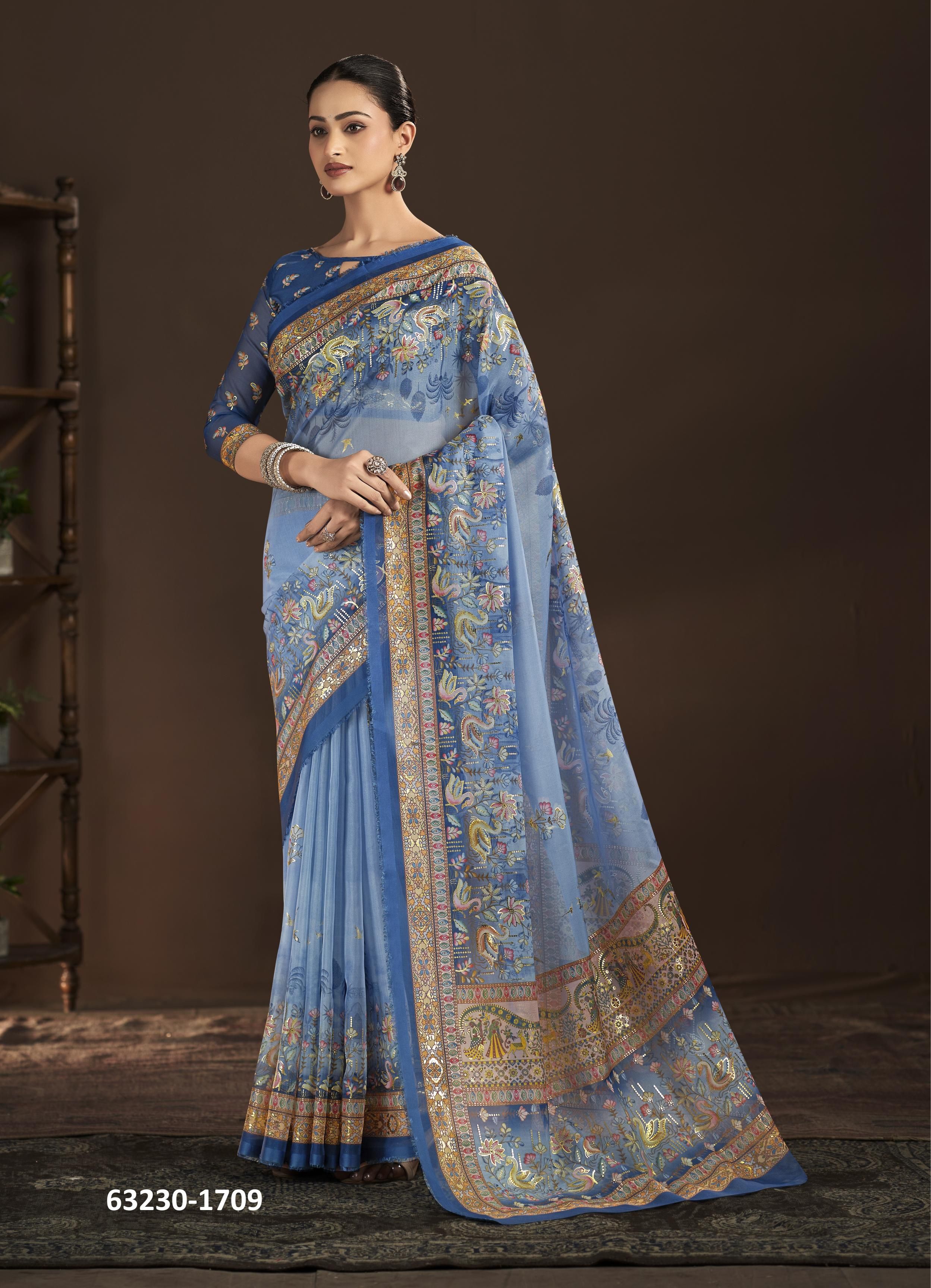 BLING - Catalog # 63230 (Set of 10 Sarees) by Semad Styles