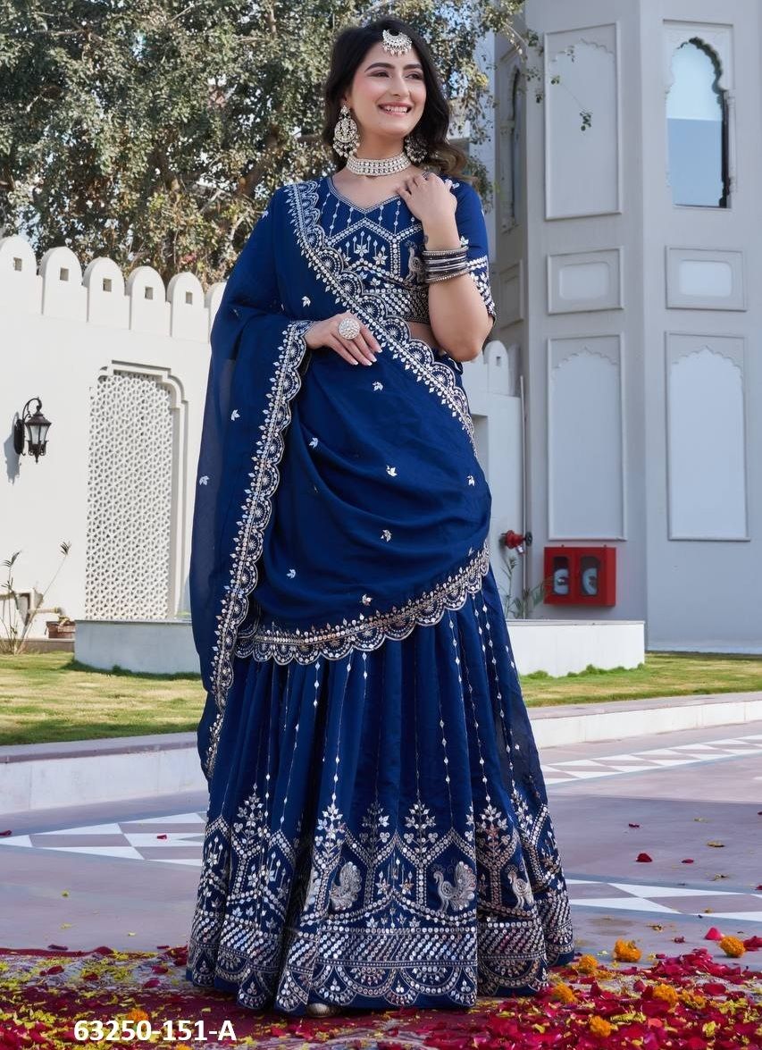 SERIES 151 - Catalog # 63250 (Set of 2 Readymade Lehengas) by Komal Pret SERIES 151 - Catalog # 63250 (Set of 2 Readymade Lehengas) by Komal Pret