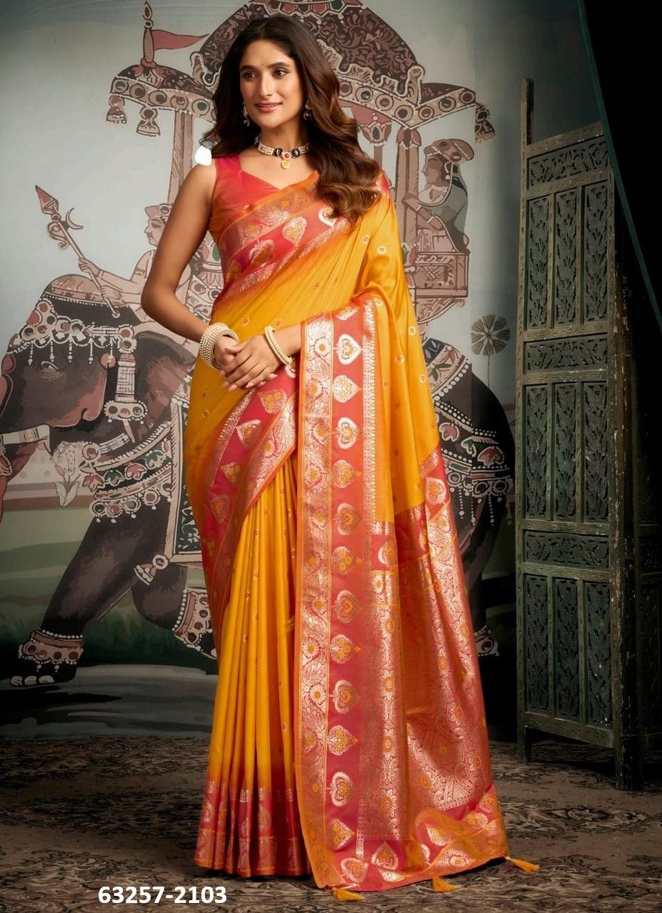 SHRAVYA SILK - Catalog # 63257 (Set of 6 Sarees) by Gobuni SHRAVYA SILK - Catalog # 63257 (Set of 6 Sarees) by Gobuni