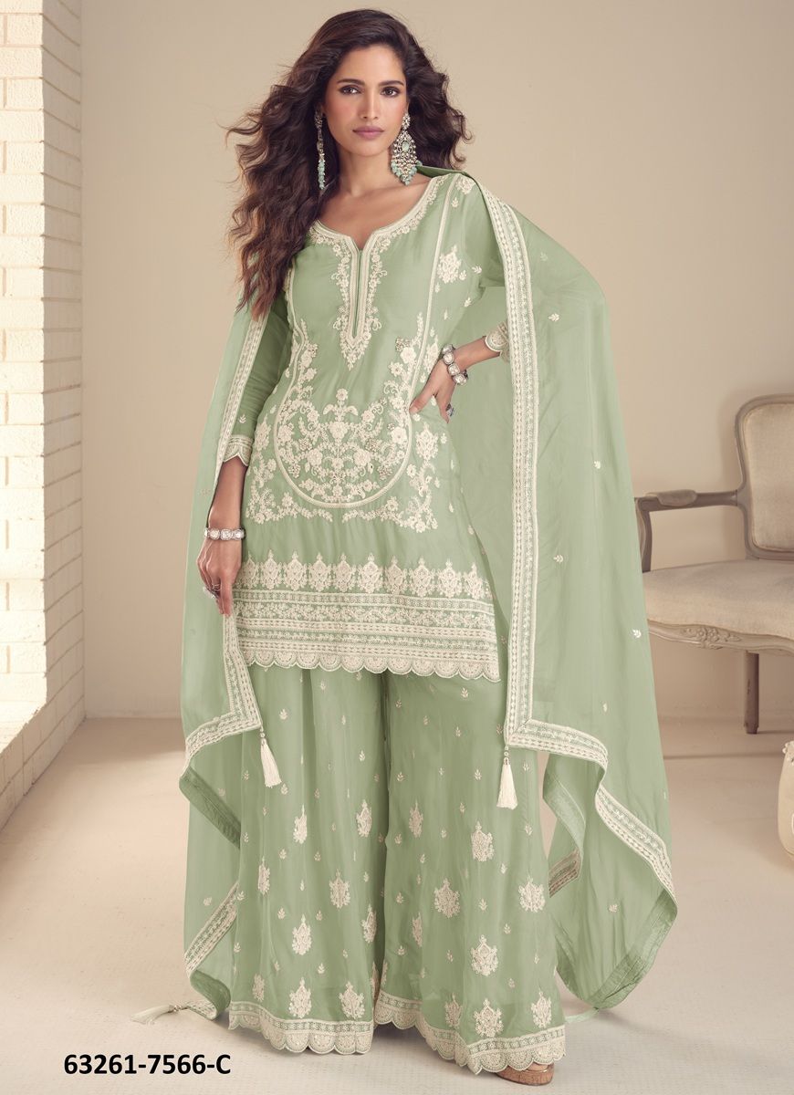 BUTTERFLY - Catalog # 63261 (Set of 3 Readymade Salwar Suits) by Gulkayra Designer