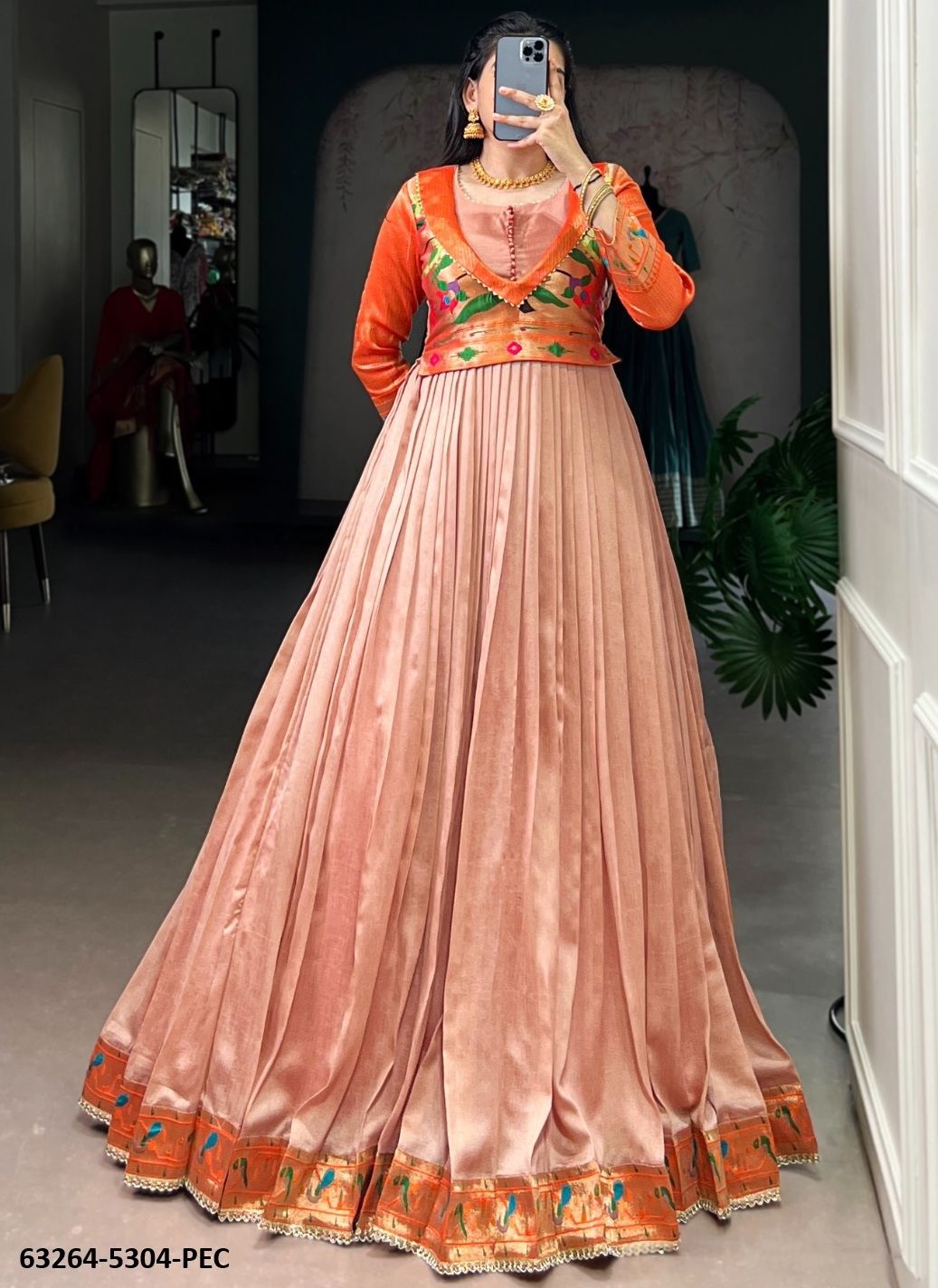 KASHITHI - Catalog # 63264 (Set of 4 Readymade Gowns) by Komal Pret KASHITHI - Catalog # 63264 (Set of 4 Readymade Gowns) by Komal Pret