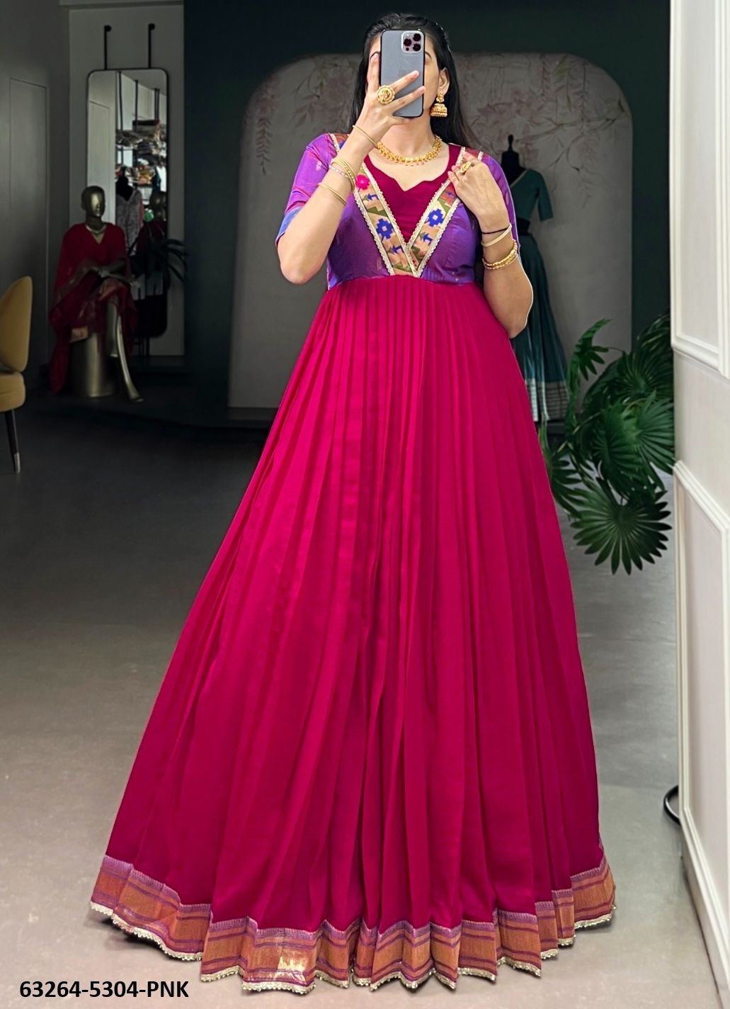 KASHITHI - Catalog # 63264 (Set of 4 Readymade Gowns) by Komal Pret KASHITHI - Catalog # 63264 (Set of 4 Readymade Gowns) by Komal Pret