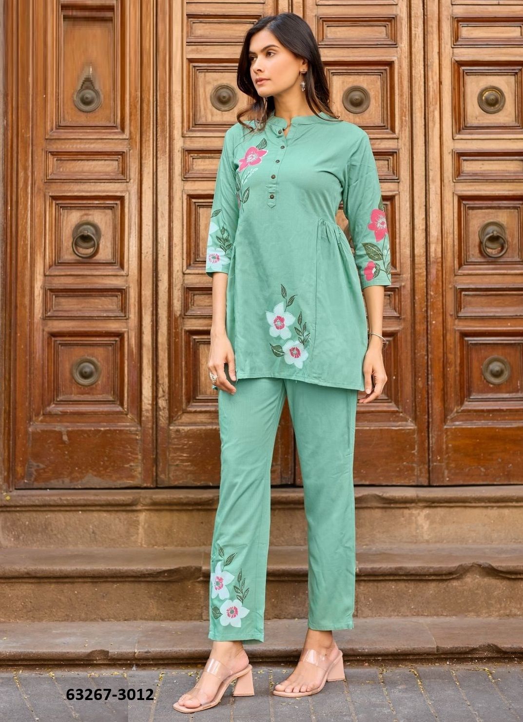 TULIP 3 - Catalog # 63267 (Set of 5 Tops With Bottoms) by Wooglee Fashions