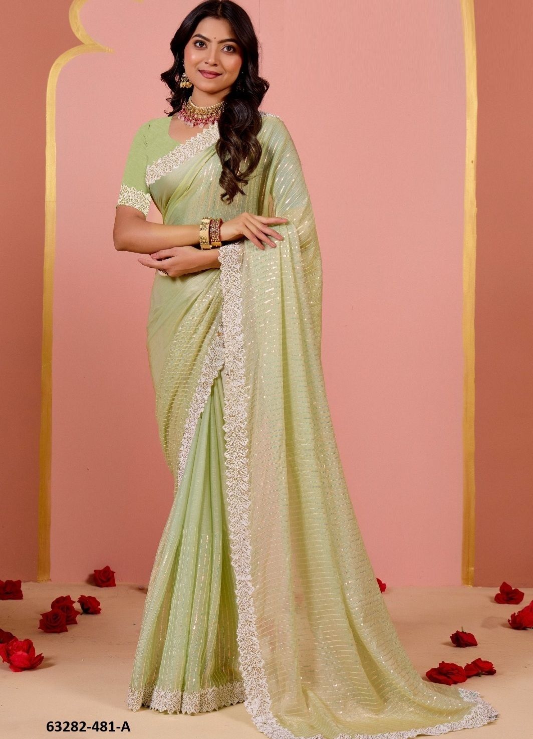 SERIES 4814 - Catalog # 63282 (Set of 3 Sarees) by Durga Fashion SERIES 4814 - Catalog # 63282 (Set of 3 Sarees) by Durga Fashion