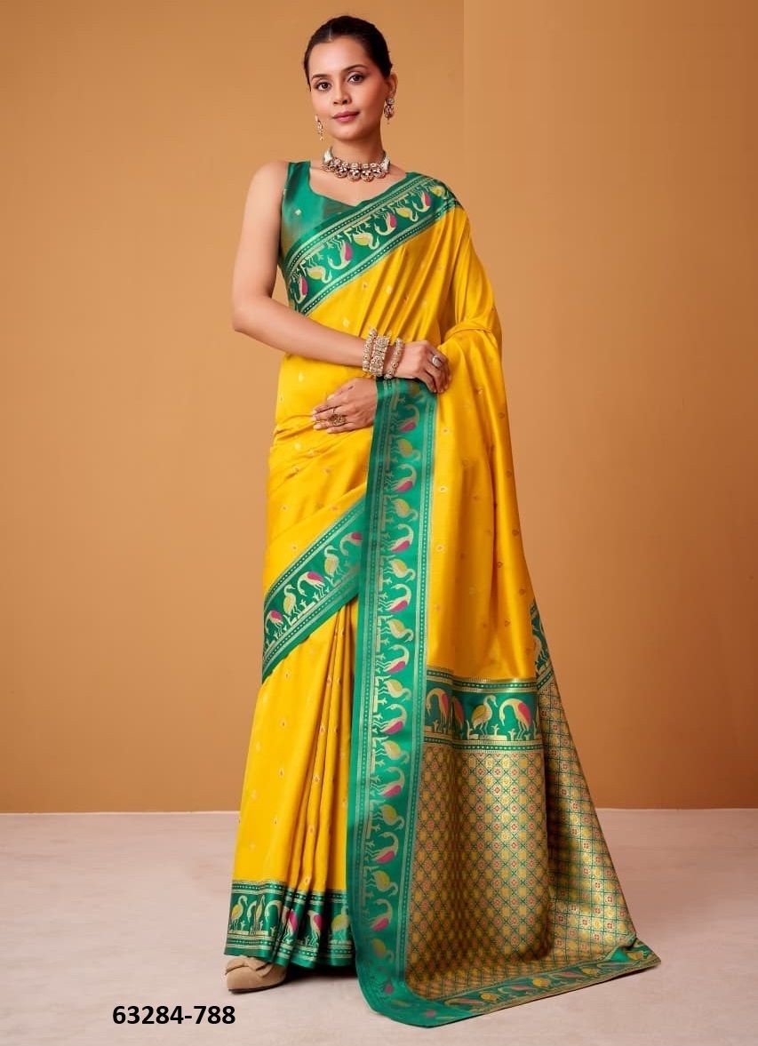 FLAMINGO SILK - Catalog # 63284 (Set of 8 Sarees) by Semad Styles FLAMINGO SILK - Catalog # 63284 (Set of 8 Sarees) by Semad Styles