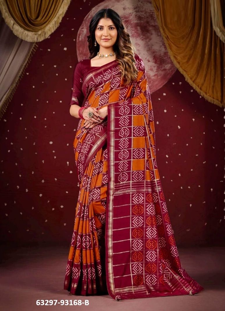 AROMA SILK PLUS 10 - Catalog # 63297 (Set of 6 Sarees) by Vipul Fashions