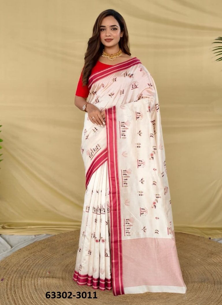 SERIES 3010 - Catalog # 63302 (Set of 2 Sarees) by Semad Styles