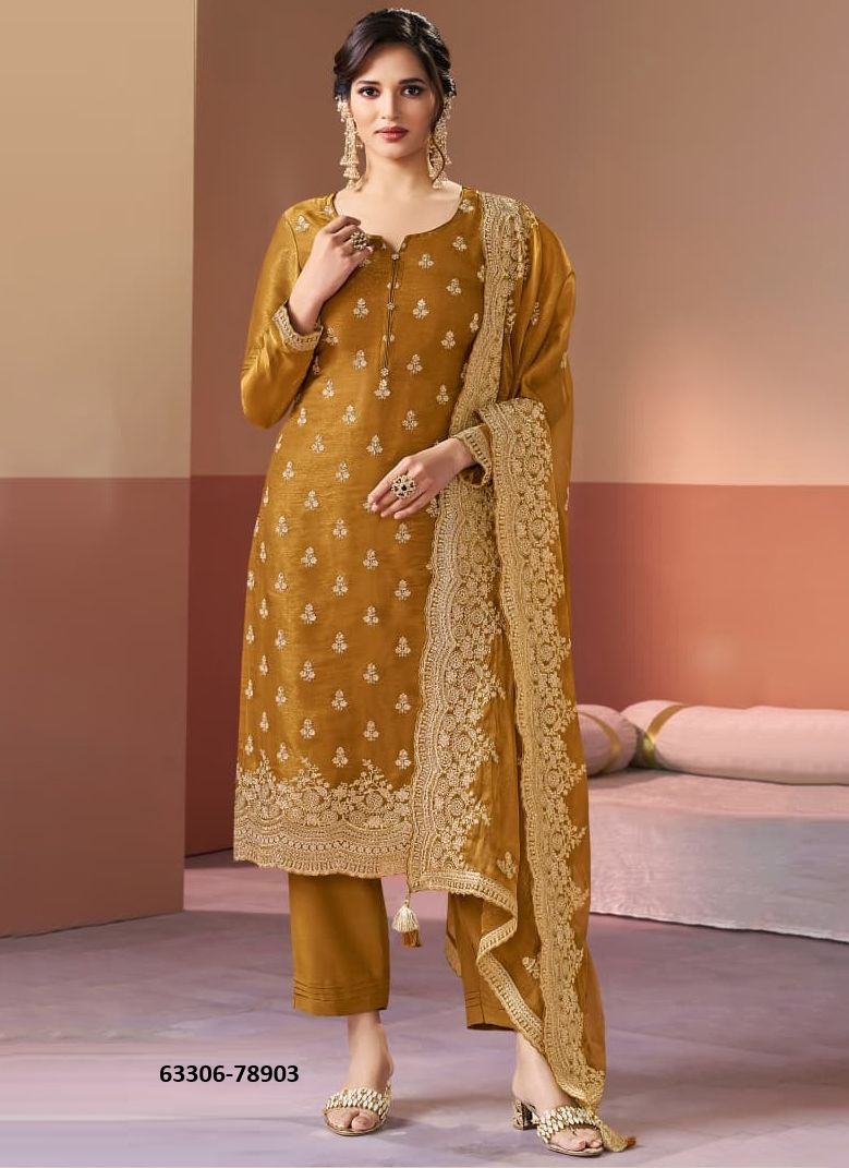 KALIKA - Catalog # 63306 (Set of 4 Semi-Stitched / Un-Stitched Suits) by Vinay Fashion LLP