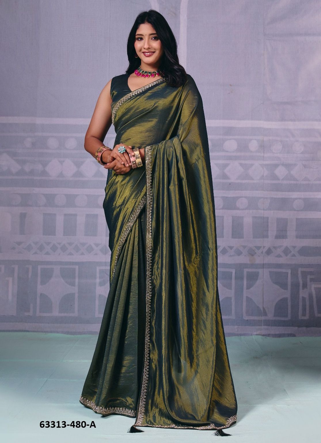 SERIES 480 - Catalog # 63313 (Set of 6 Sarees) by Durga Fashion SERIES 480 - Catalog # 63313 (Set of 6 Sarees) by Durga Fashion
