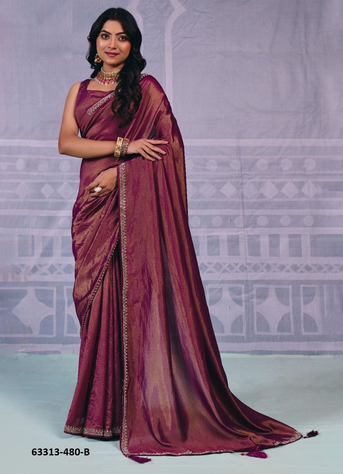SERIES 480 - Catalog # 63313 (Set of 6 Sarees) by Durga Fashion SERIES 480 - Catalog # 63313 (Set of 6 Sarees) by Durga Fashion