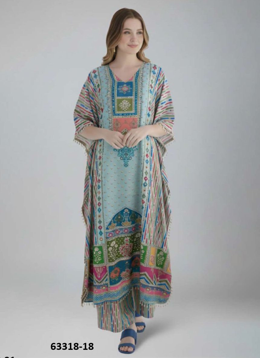 KAFTAN 3 - Catalog # 63318 (Set of 6 Kaftans / Ponchos) by Jagraasa KAFTAN 3 - Catalog # 63318 (Set of 6 Kaftans / Ponchos) by Jagraasa