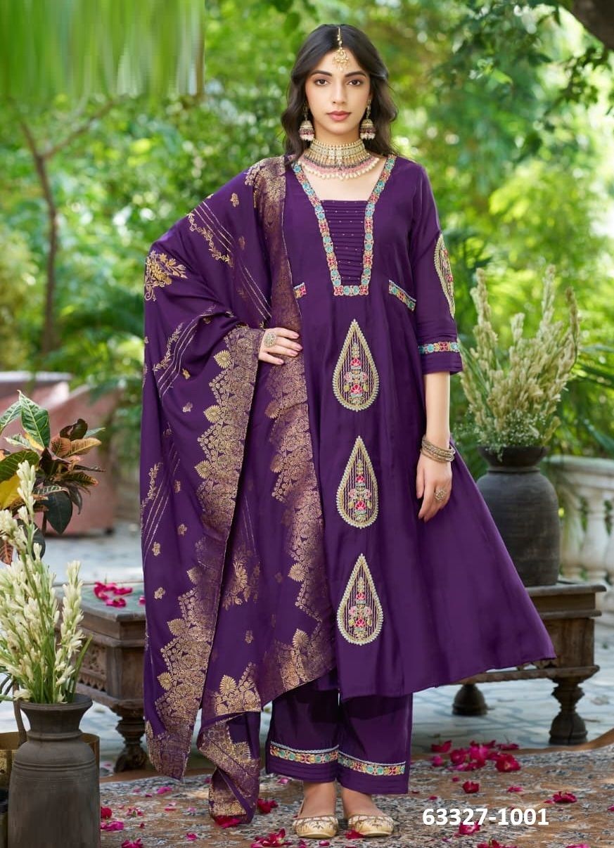 OCCASION - Catalog # 63327 (Set of 4 Readymade Salwar Suits) by Karissa OCCASION - Catalog # 63327 (Set of 4 Readymade Salwar Suits) by Karissa