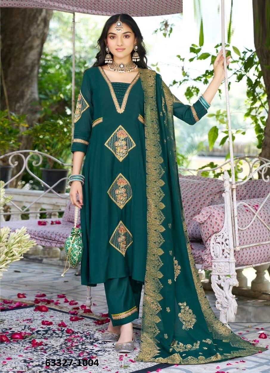 OCCASION - Catalog # 63327 (Set of 4 Readymade Salwar Suits) by Karissa OCCASION - Catalog # 63327 (Set of 4 Readymade Salwar Suits) by Karissa