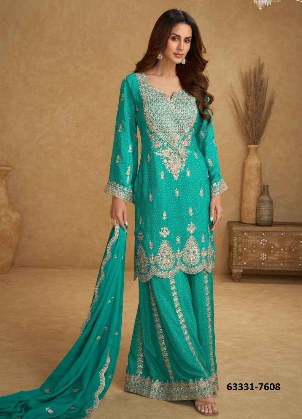 KAREENA - Catalog # 63331 (Set of 2 Readymade Salwar Suits) by Gulkayra Designer