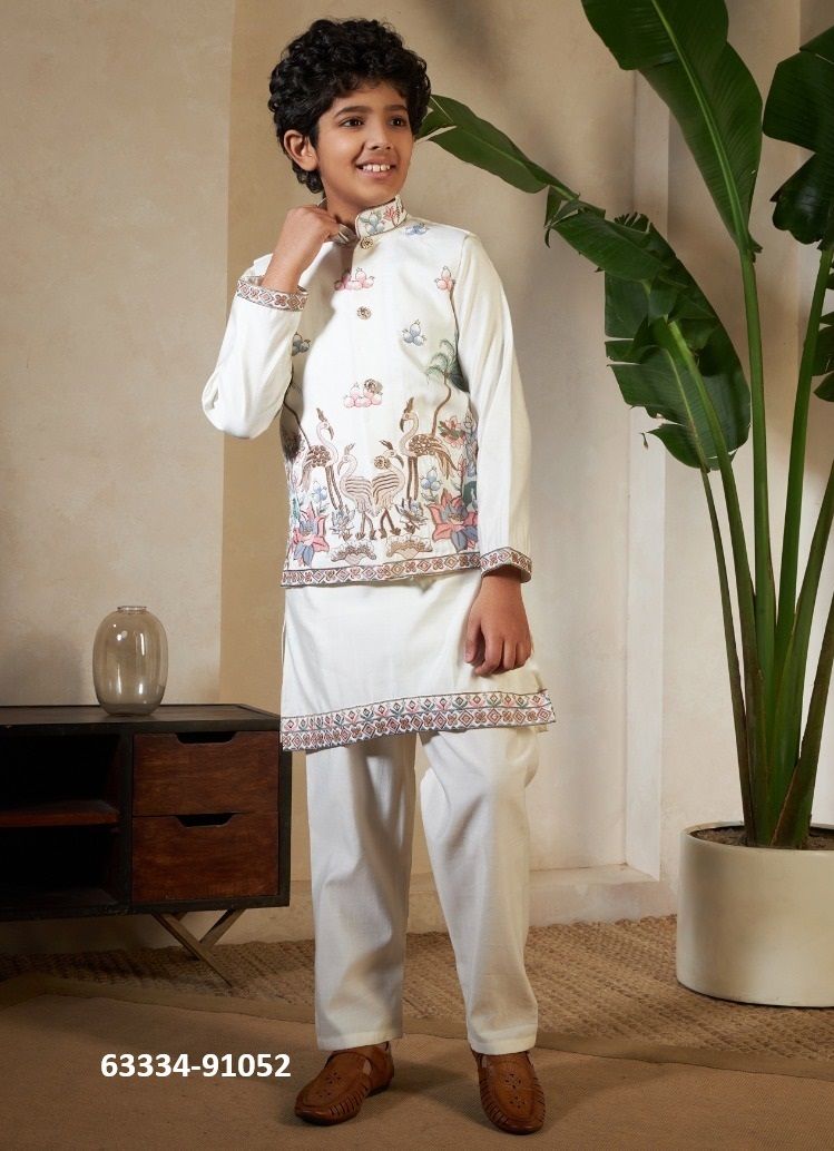 LITTLE VIRAASAT - Catalog # 63334 (Set of 4 Men's Ethnic Wear) by Tentmen Clothing