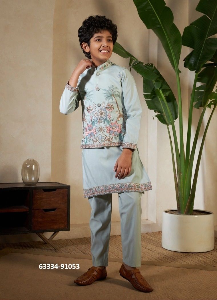 LITTLE VIRAASAT - Catalog # 63334 (Set of 4 Men's Ethnic Wear) by Tentmen Clothing