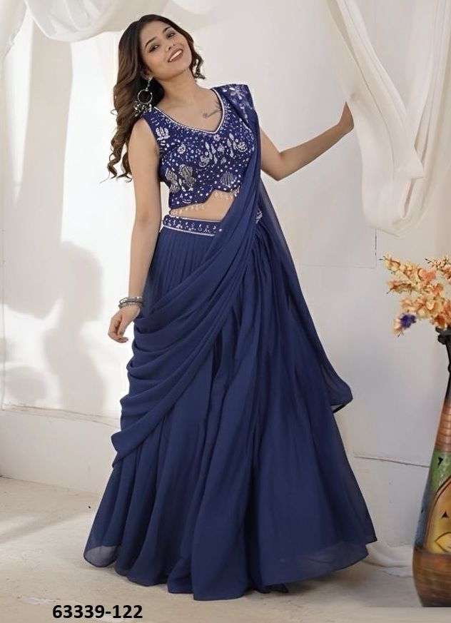 RIA - Catalog # 63339 (Set of 4 Readymade Lehengas) by Amdavadi Fashion RIA - Catalog # 63339 (Set of 4 Readymade Lehengas) by Amdavadi Fashion