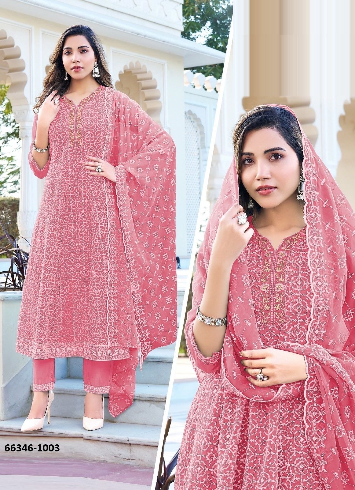KANIKA - Catalog # 66346 (Set of 7 SIZE-SETS [Readymade Salwar Suits])