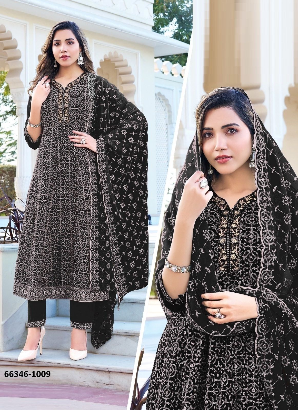 KANIKA - Catalog # 66346 (Set of 7 SIZE-SETS [Readymade Salwar Suits])