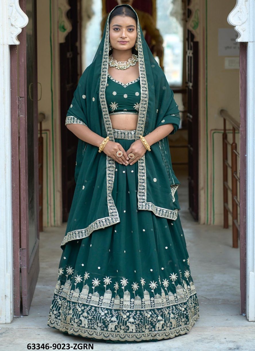 SERIES 9023 - Catalog # 63346 (Set of 2 Semi-Stitched Lehengas) by Raw Lemon SERIES 9023 - Catalog # 63346 (Set of 2 Semi-Stitched Lehengas) by Raw Lemon