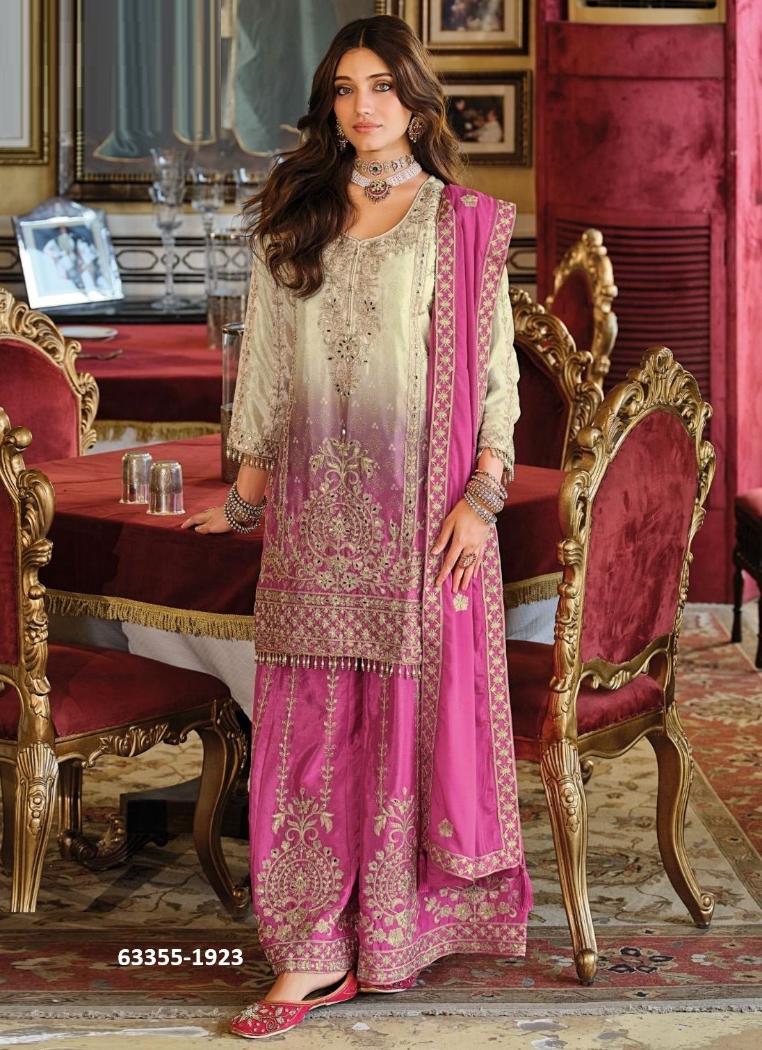 RANGEEN - Catalog # 63355 (Set of 3 Readymade Salwar Suits) by Eba Lifestyle RANGEEN - Catalog # 63355 (Set of 3 Readymade Salwar Suits) by Eba Lifestyle