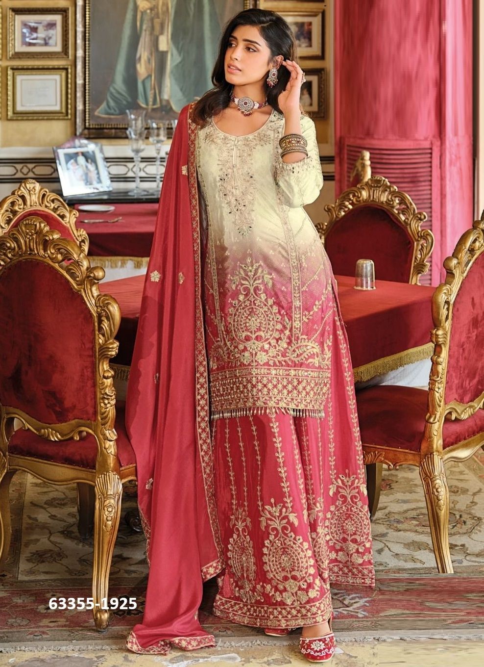 RANGEEN - Catalog # 63355 (Set of 3 Readymade Salwar Suits) by Eba Lifestyle RANGEEN - Catalog # 63355 (Set of 3 Readymade Salwar Suits) by Eba Lifestyle