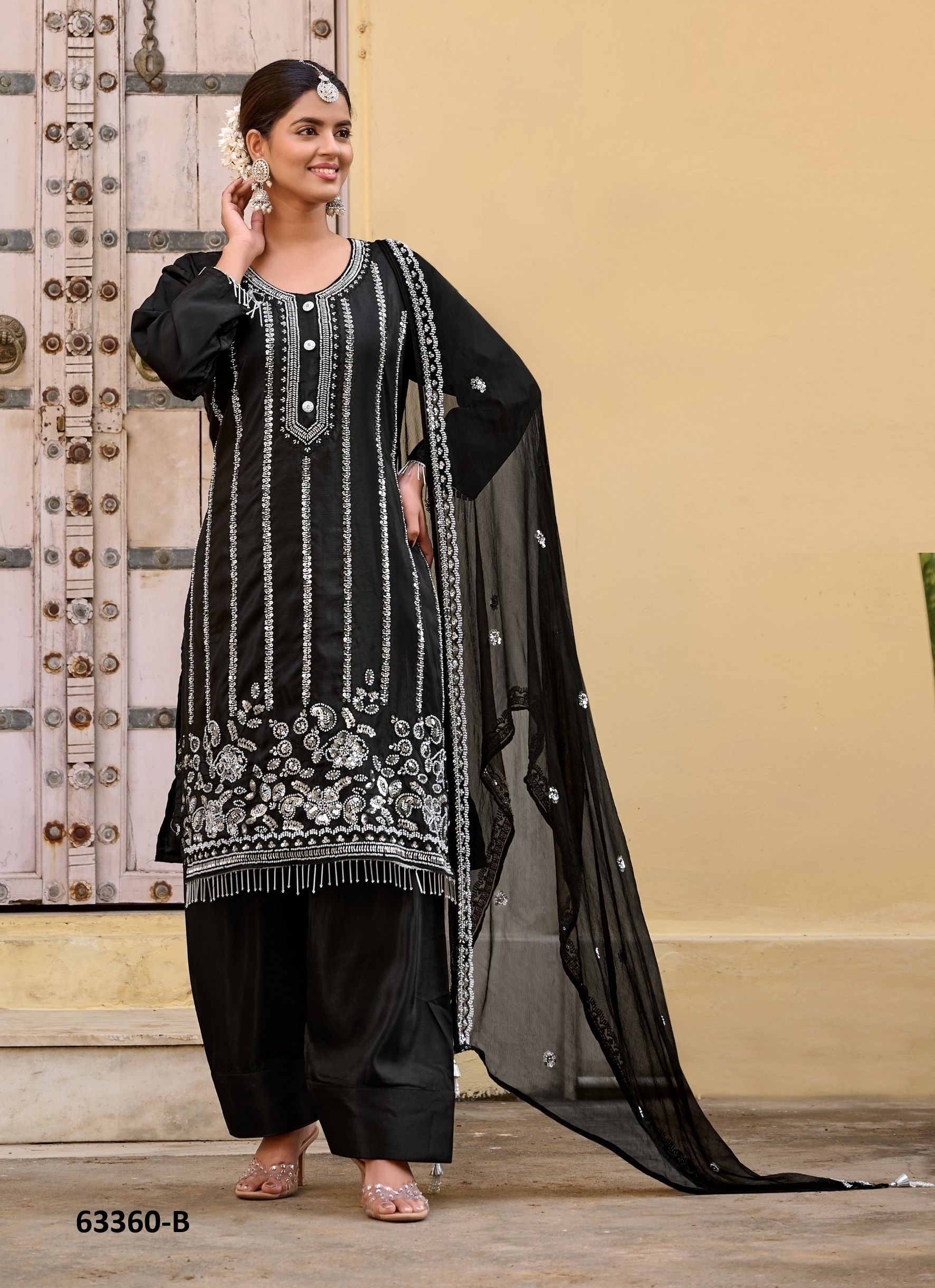 NANDA - Catalog # 63360 (Set of 2 SIZE-SETS [Readymade Salwar Suits]) by Afsana