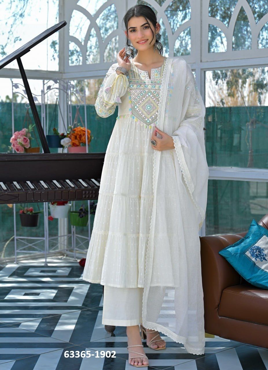 CHAHAT - Catalog # 63365 (Set of 2 Readymade Salwar Suits) by Amdavadi Fashion