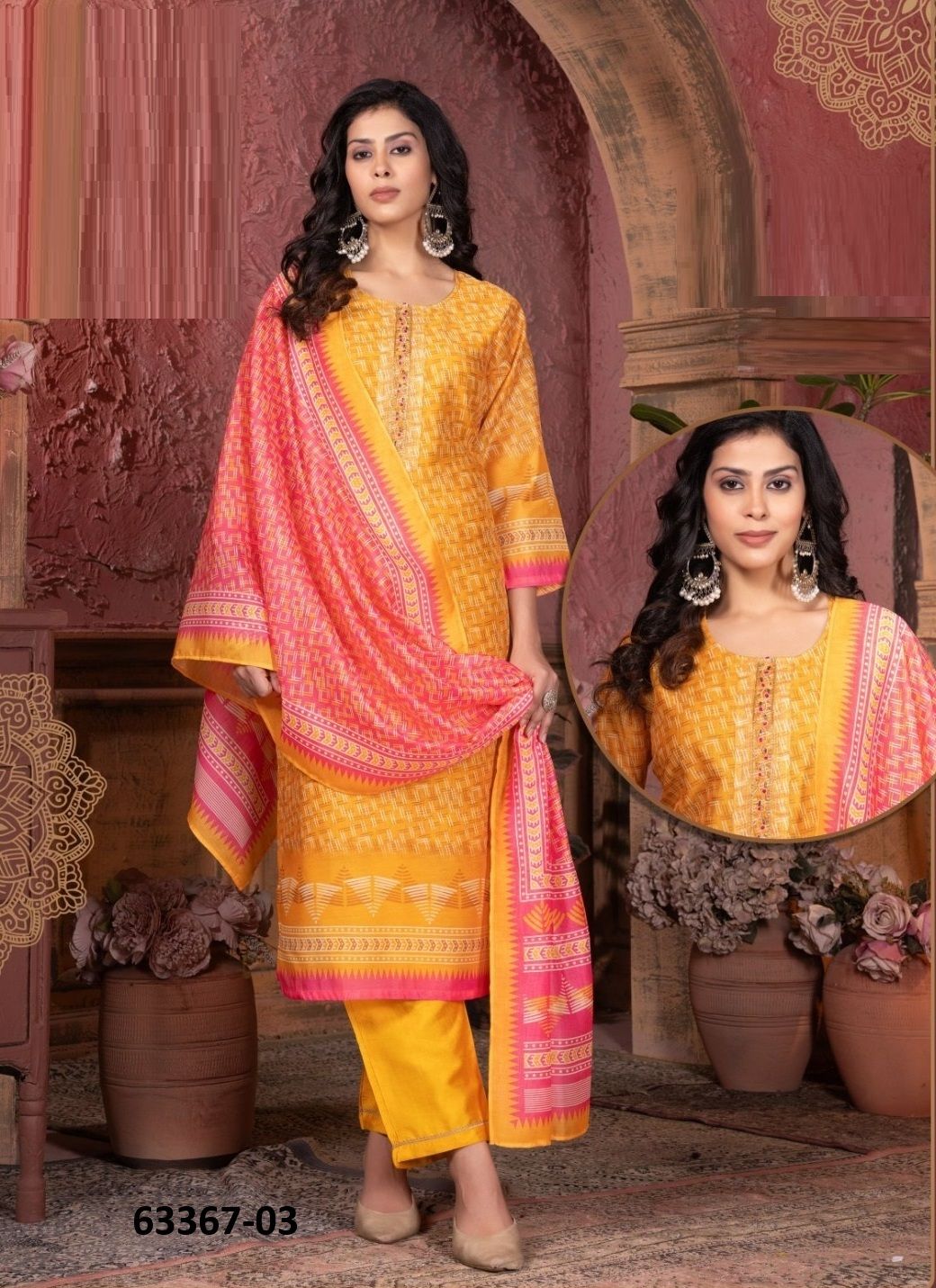 RASBURY - Catalog # 63367 (Set of 6 Readymade Salwar Suits) by Kaya Ahmedabad RASBURY - Catalog # 63367 (Set of 6 Readymade Salwar Suits) by Kaya Ahmedabad